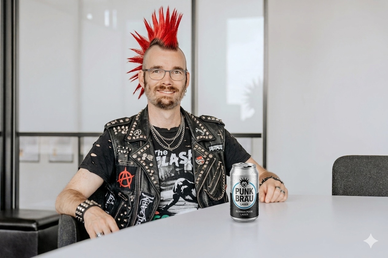 Joscha Krug als Punk-Illustration